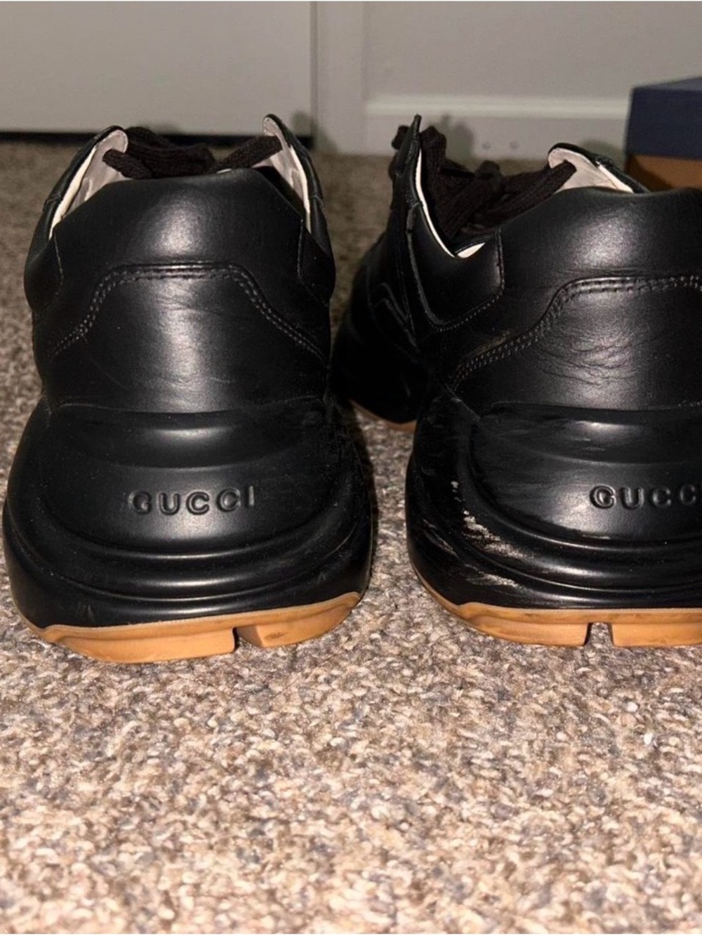 Gucci Cream Leather Slip-On Shoe - Picture 3 of 3